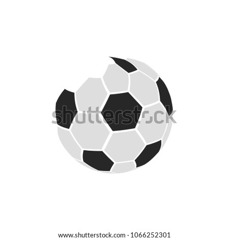 Soccer ball sign logo