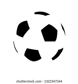 Soccer ball simple flat icon vector eps10 football