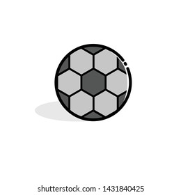 Soccer Ball Simple Illustration Icon Style
