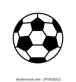 Soccer ball, simple style, icon. Vector illustration isolated on white background.
