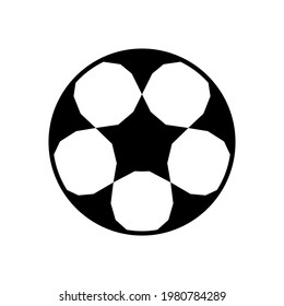 Soccer ball, simple style, icon. Vector illustration isolated on white background.