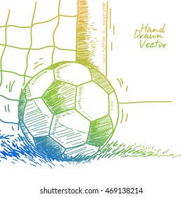 Soccer Ball Sketch. Vector. Eps.10