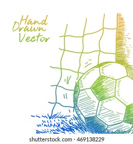 Soccer Ball Sketch. Vector. Eps.10