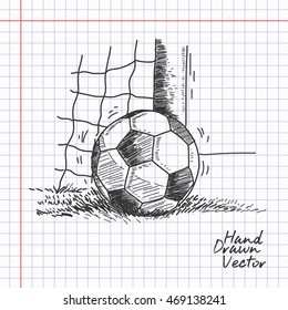 Soccer Ball Sketch. Vector. Eps.10