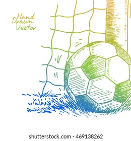 Soccer Ball Sketch. Vector. Eps.10