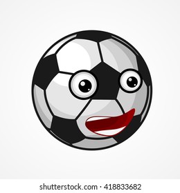 Soccer ball smile