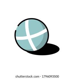 soccer ball sport flat illustration