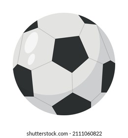 soccer ball sport icon flat