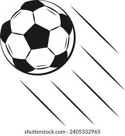 Balón de fútbol. elementos deportivos aislados en un fondo blanco. ilustración vectorial. icono