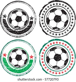 Soccer ball stamp set