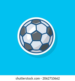 soccer ball style sticker vector illustration,sports equipment design