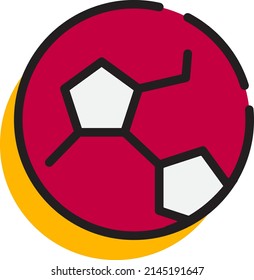 Balón de fútbol - Adecuado para activos de diseño, evento relacionado con el fútbol e ilustración en general