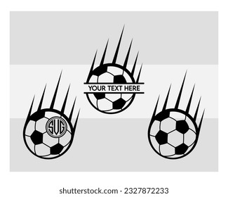 Balón de fútbol, Paquete SVG, Fútbol, Ball Svg, Circut Cut Archivos Silhouette, Juego Deportivo, Svg de fútbol, Svg de Fuego de Fútbol, Silhouette, Soccer Clipart, Vector, Contorno