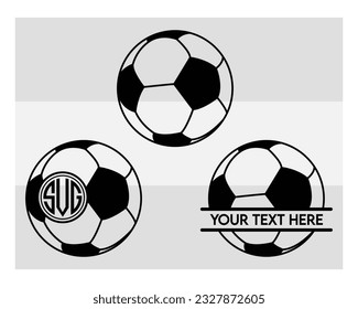Balón de fútbol, Paquete SVG, Fútbol, Ball Svg, Circut Cut Archivos Silhouette, Juego Deportivo, Svg de fútbol, Svg de Fuego de Fútbol, Silhouette, Soccer Clipart, Vector, Contorno