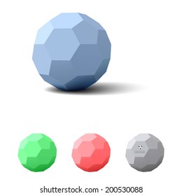 Soccer Ball Template - vector illustration