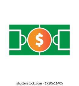 soccer ball transfer illlustration design. soccer ball transfer icon isolated on white background. ready use vector.