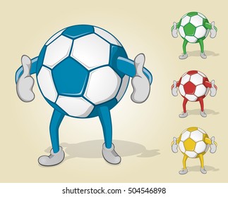 Soccer Ball With Two Thumbs Up