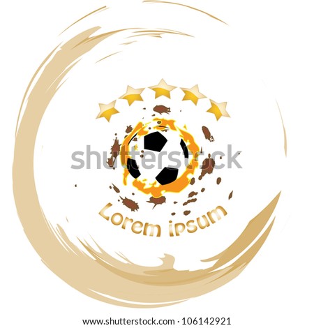 Soccer ball vector abstract illustration