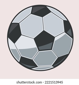 Soccer ball vector art illustration