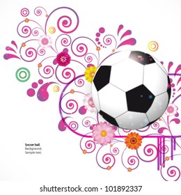 Soccer Ball vector background