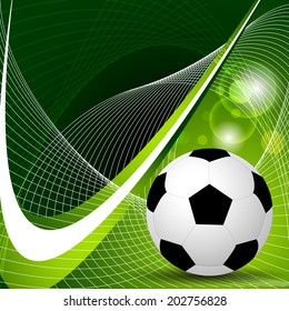 Soccer ball vector background/design for poster, diplomas or print with place for your content/vector illustration