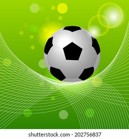 Soccer ball vector background/design for poster, diplomas or print with place for your content/vector illustration