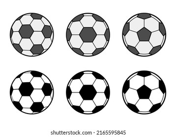 Soccer ball vector design illustration isolated on white background