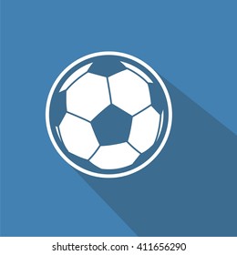  Soccer ball vector design on flat style