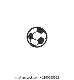 Soccer ball vector flat illustration