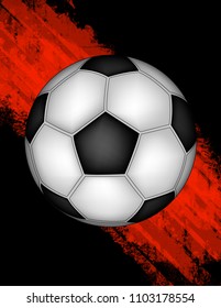 Soccer ball vector, football, sports, game, background