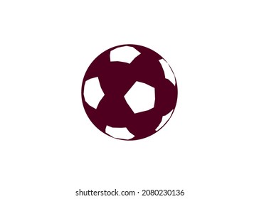 Soccer ball. Vector graphics. Icon