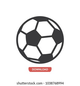 Soccer Ball Vector Icon 