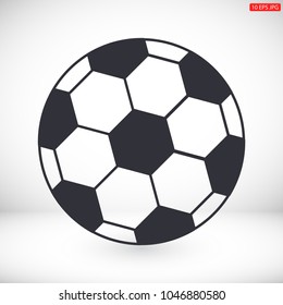 Soccer ball vector icon 
