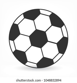 Soccer ball vector icon 