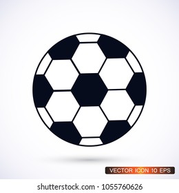 Soccer ball vector icon 
