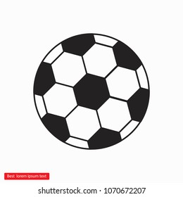 Soccer ball vector icon 