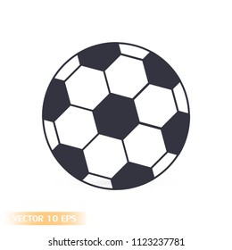 Soccer ball vector icon 