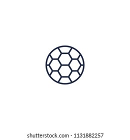 Soccer ball vector icon.