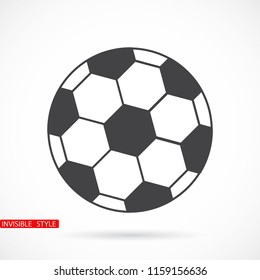 Soccer ball vector icon 