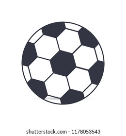 Soccer ball vector icon 