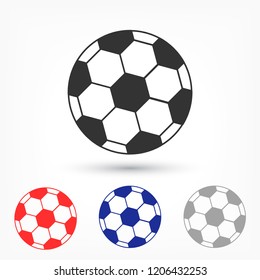 Soccer ball vector icon 
