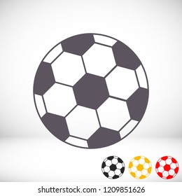 Soccer ball vector icon 