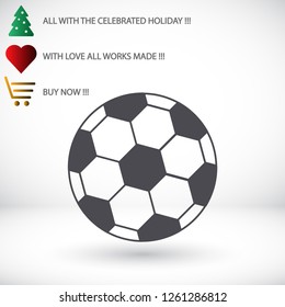 Soccer ball vector icon 