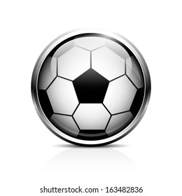 Soccer ball vector icon