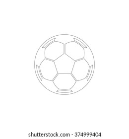 Soccer ball  - vector icon