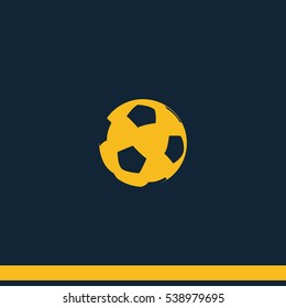 Soccer Ball Vector Icon.