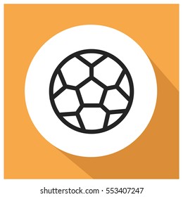 Soccer ball vector icon