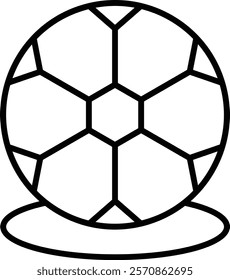 Soccer Ball vector icon. Can be used for printing, mobile and web applications.