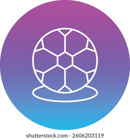 Soccer Ball vector icon. Can be used for printing, mobile and web applications.