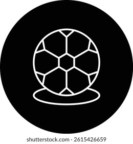 Soccer Ball vector icon. Can be used for printing, mobile and web applications.